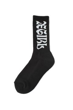 WIDE GOTHIC LOGO JACQUARD SOCKS -