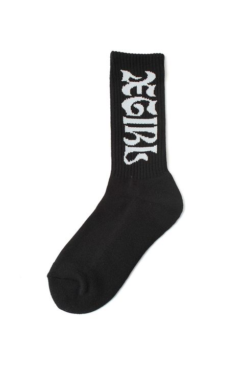 WIDE GOTHIC LOGO JACQUARD SOCKS -
