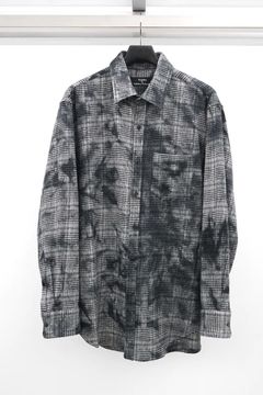 Unevenly Dyed Houndstooth Dress Shirt