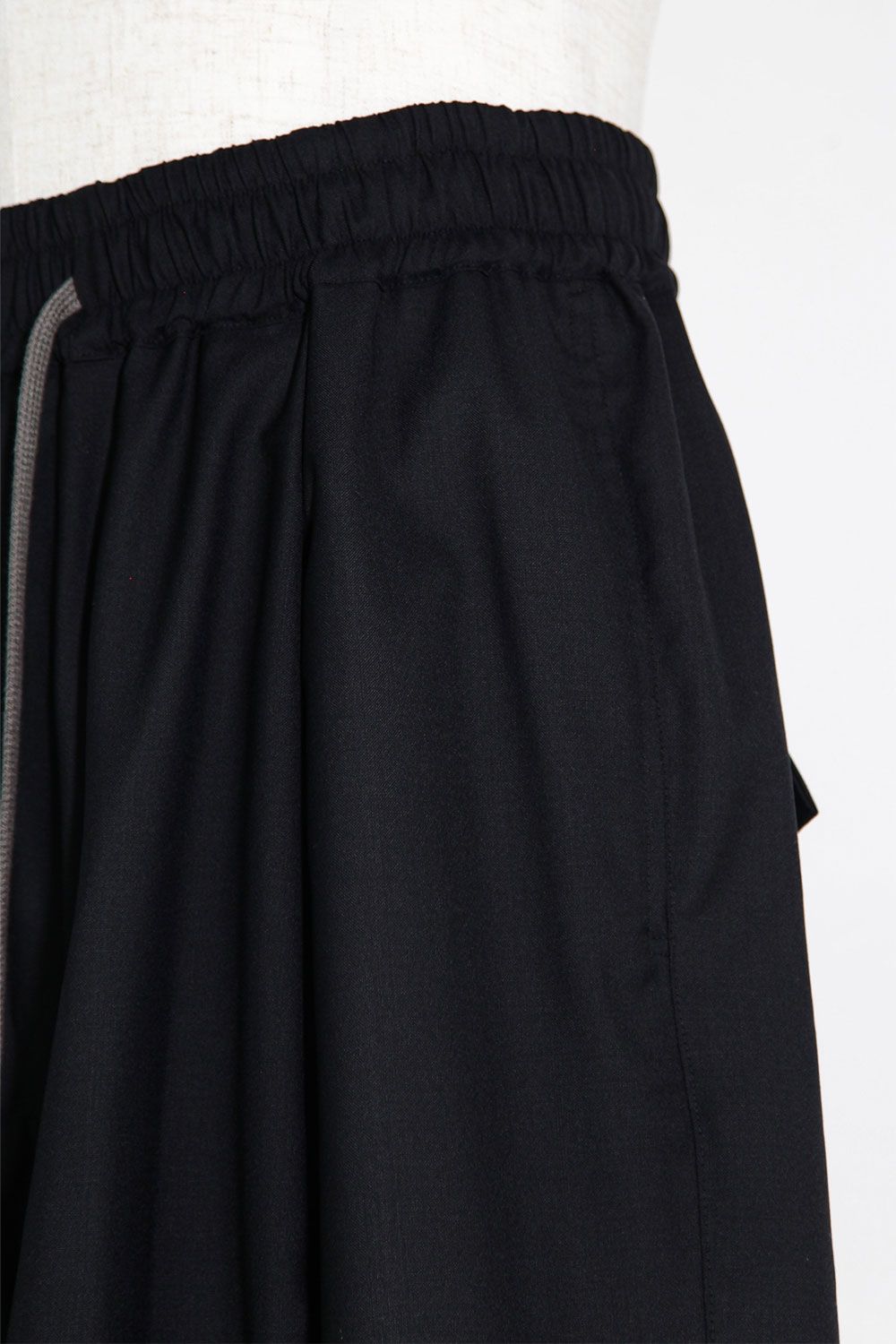 サマーウールワイドパンツ / Wide Pants / ブラック / ag-9093-1