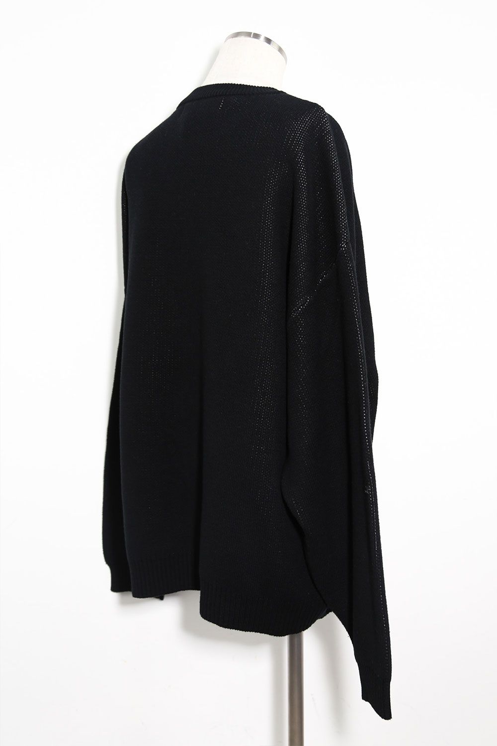 ジオメトリックパターンニット / Geo Pattern Knit Top / ブラック×アイボリー