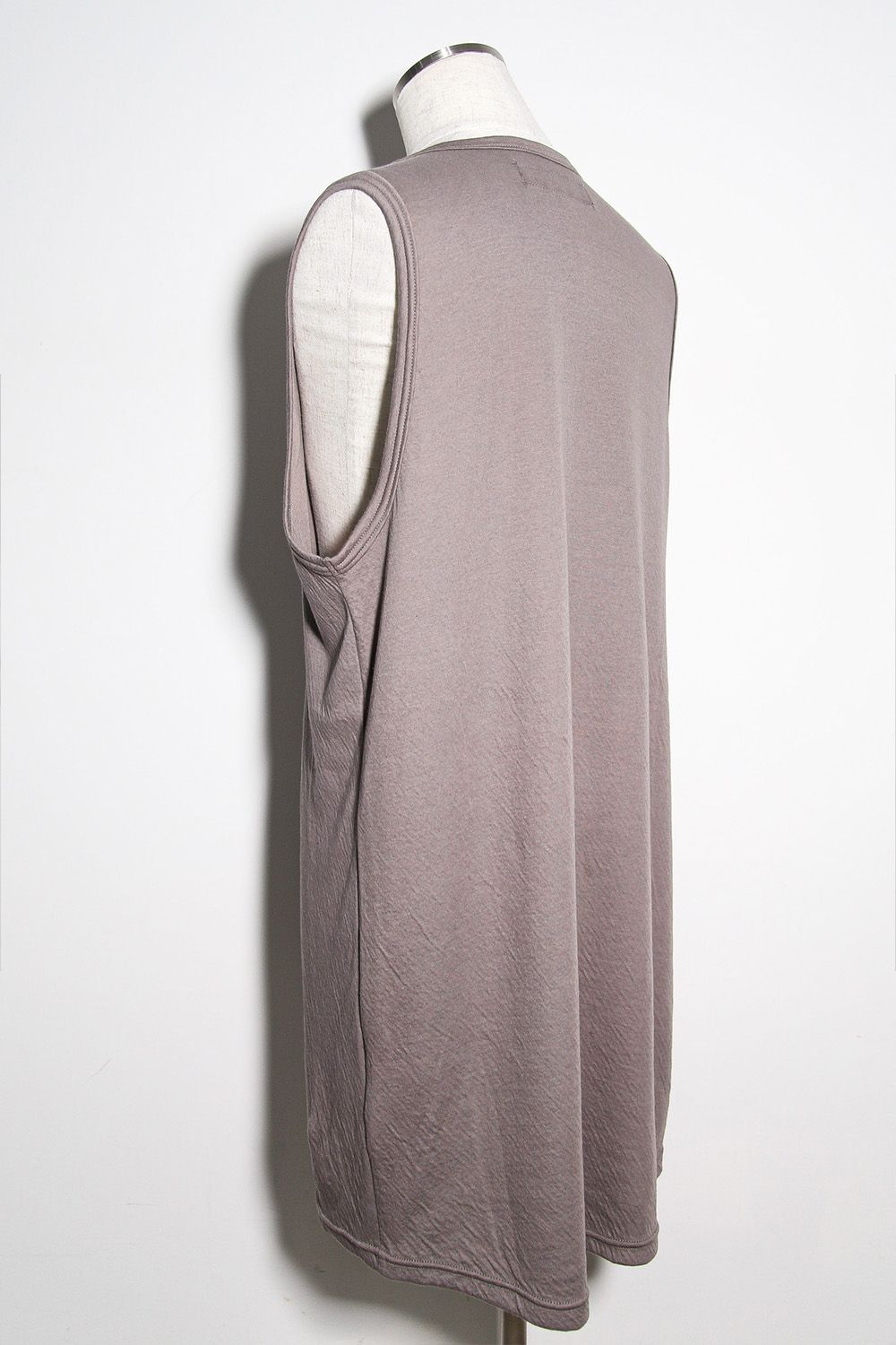 Double Gauze Long Tank Top / グレー