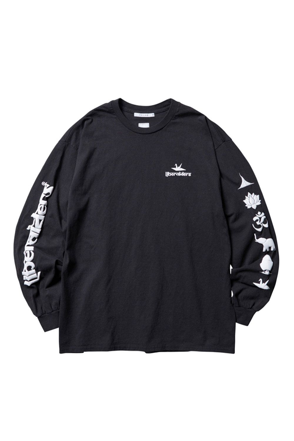 SLEEVE LOGO L/S TEE / ブラック