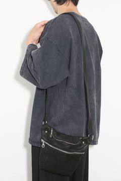 ジャパンショルダー製品染め  ショルダーバッグ / ブラック
