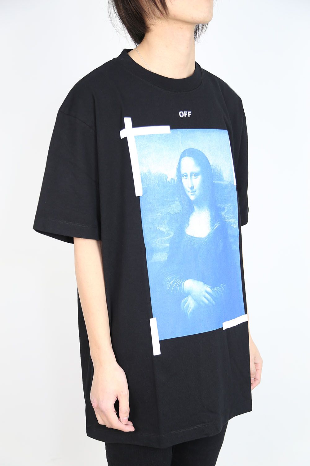 OFF-WHITE - BLUE MONALISA S/S OVER TEE / ブラック×ホワイト | Tempt