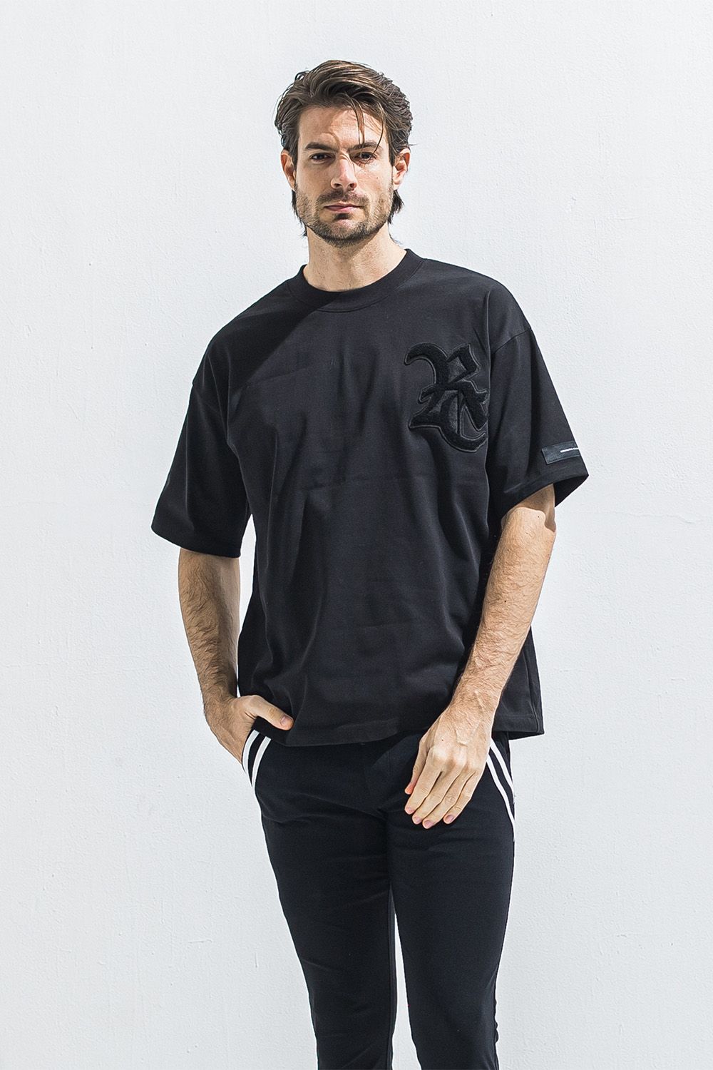 RC OVER  TEE / ブラック×ブラック