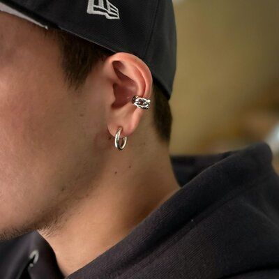 Curb Chain Ear Cuff/ シルバー
