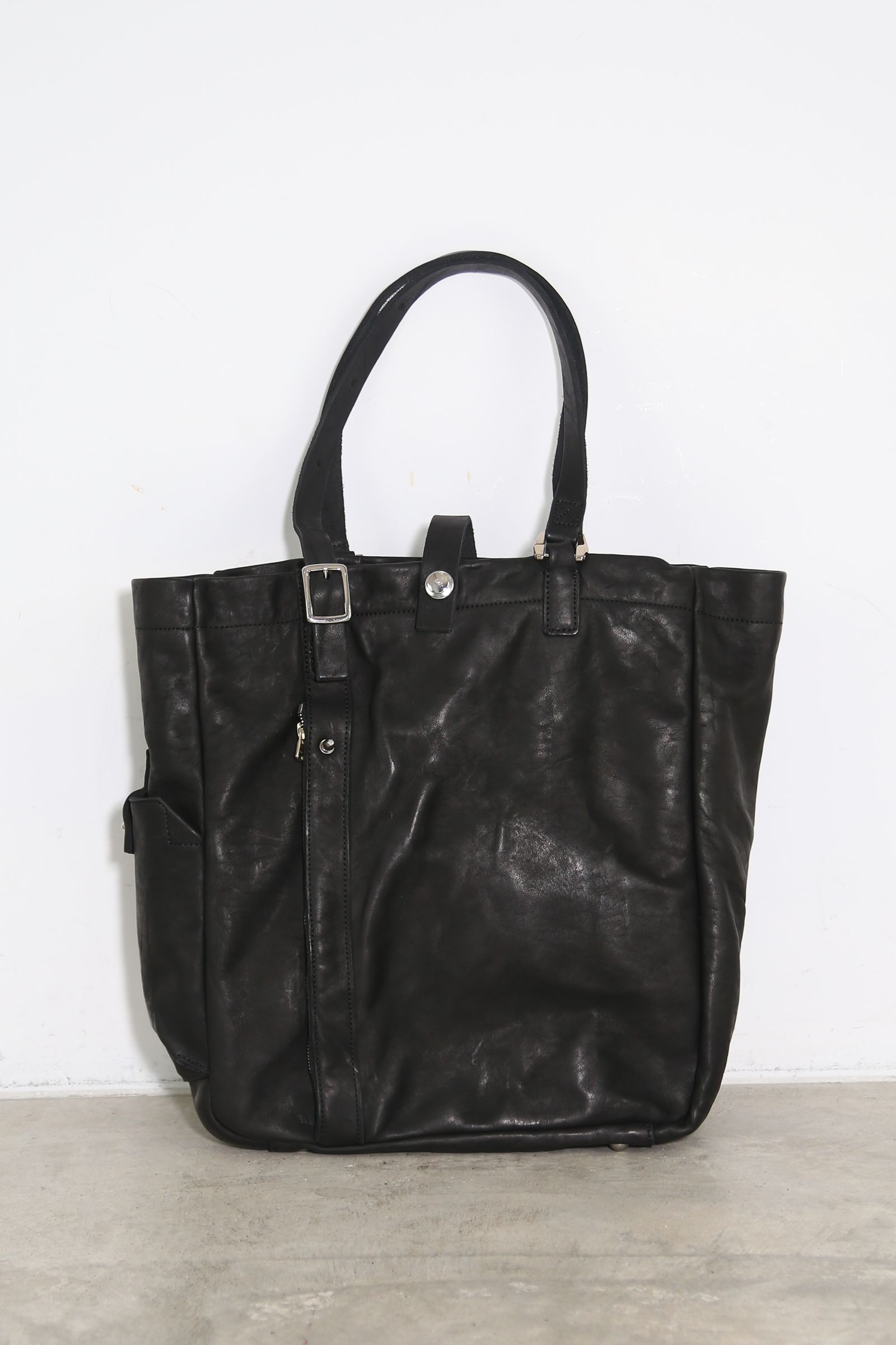 ISAMU KATAYAMA BACKLASH - DOUBLE SHOULDER GARMENT-DYED TOTE-BAG