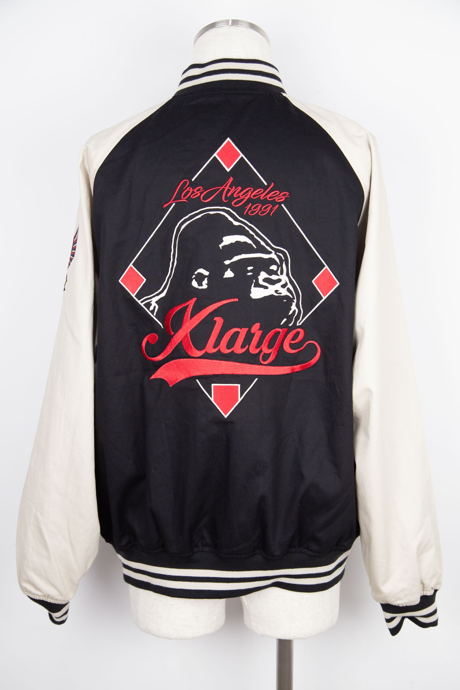 XLARGE - REVERSIBLE BASEBALL JACKET / ブラック | Tempt