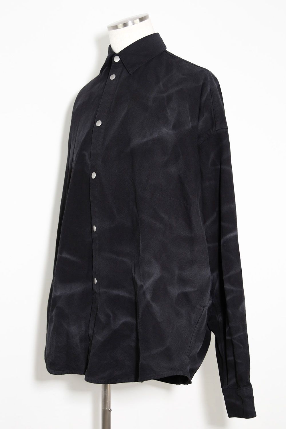 ヴィンテージ染めオーバーサイズシャツ / Vintage Dyed Cocoon Shirts / ブラック