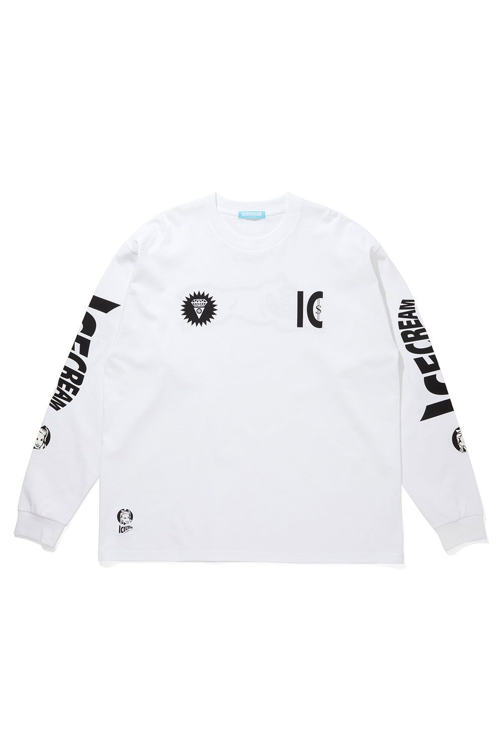 【ICECREAM】 COTTON LS T-SHIRT IC / ホワイト