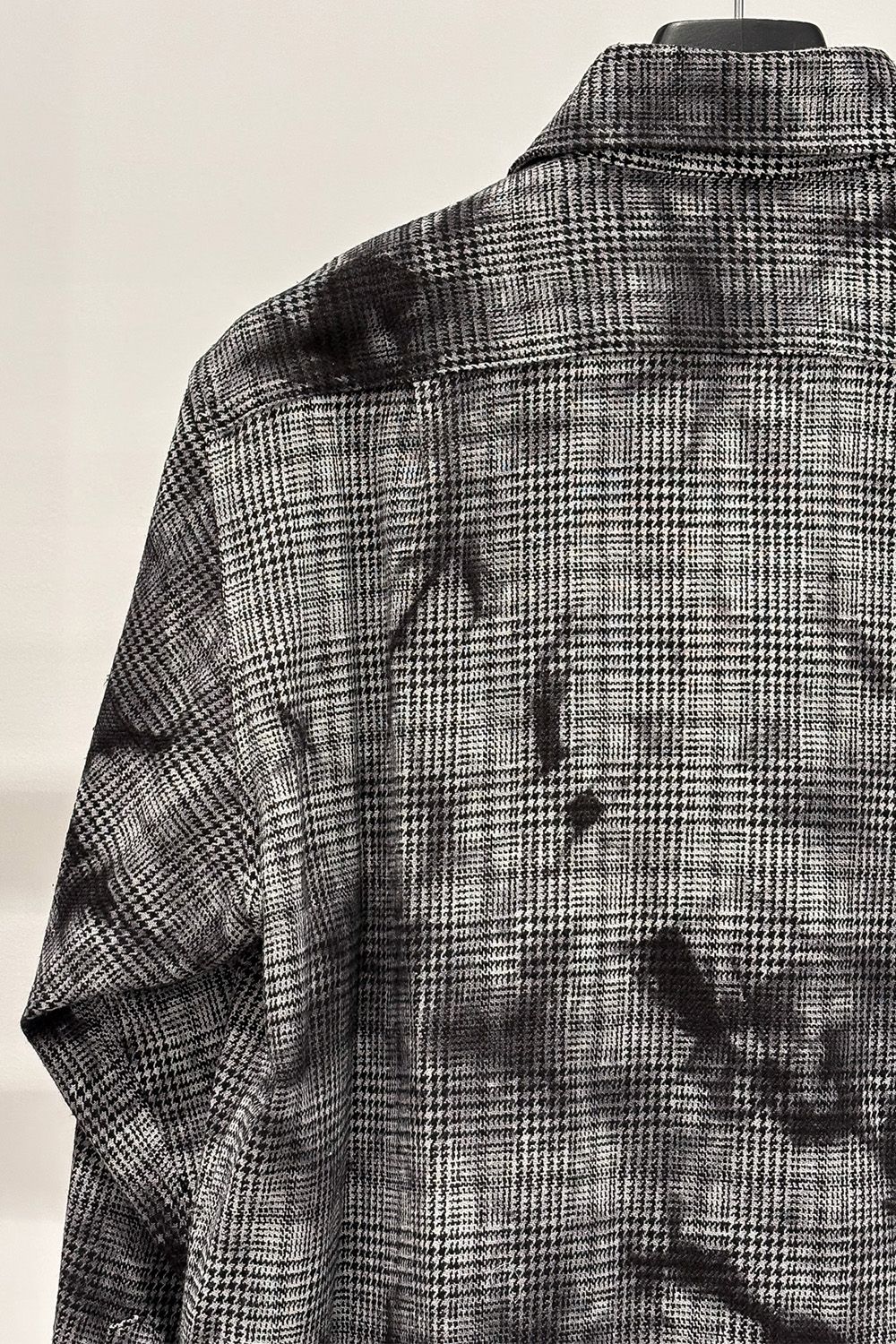 ［ラスト1点 サイズ2］Unevenly Dyed Houndstooth Dress Shirt