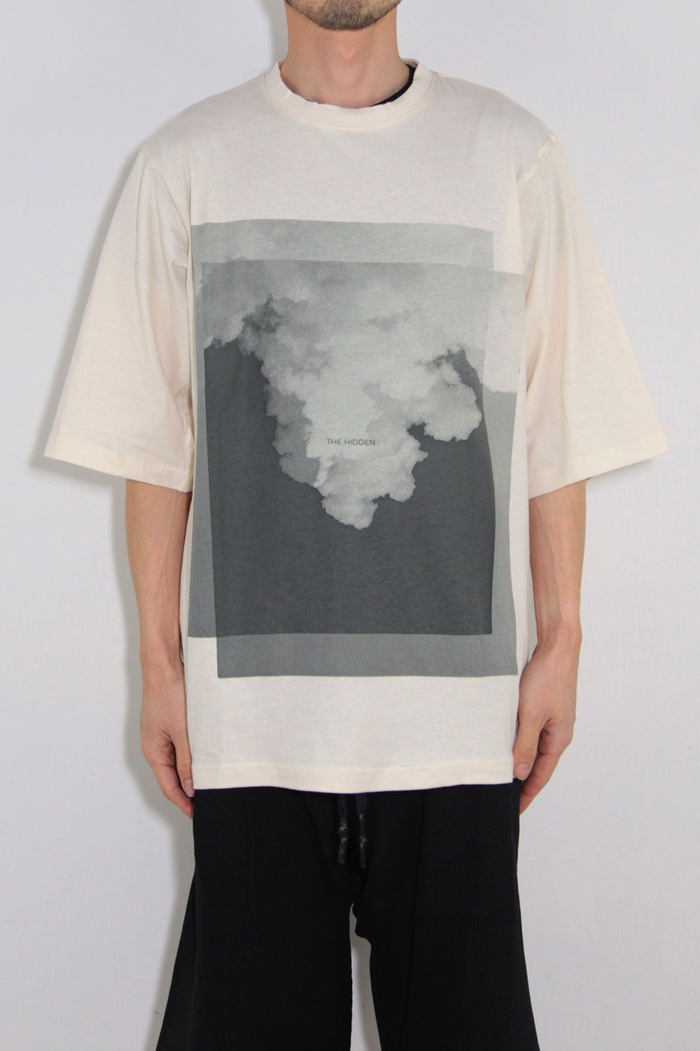 T-SHIRT 123-102 / リラックスフィットクルーネックTee / クリーム