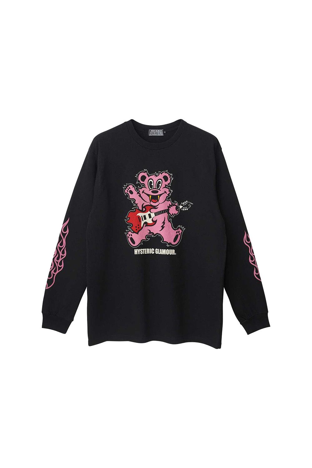 FIRE BEAR GUITAR Tシャツ / ブラック