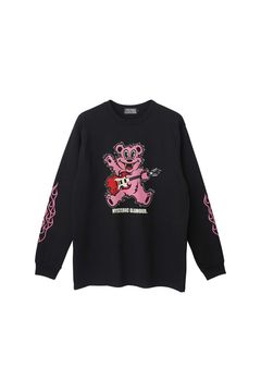 FIRE BEAR GUITAR Tシャツ / ブラック