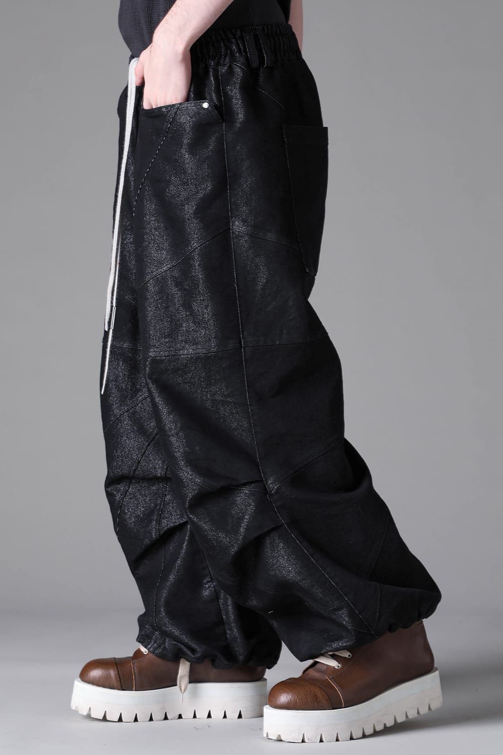 Panelled Denim Extra-Wide Pants