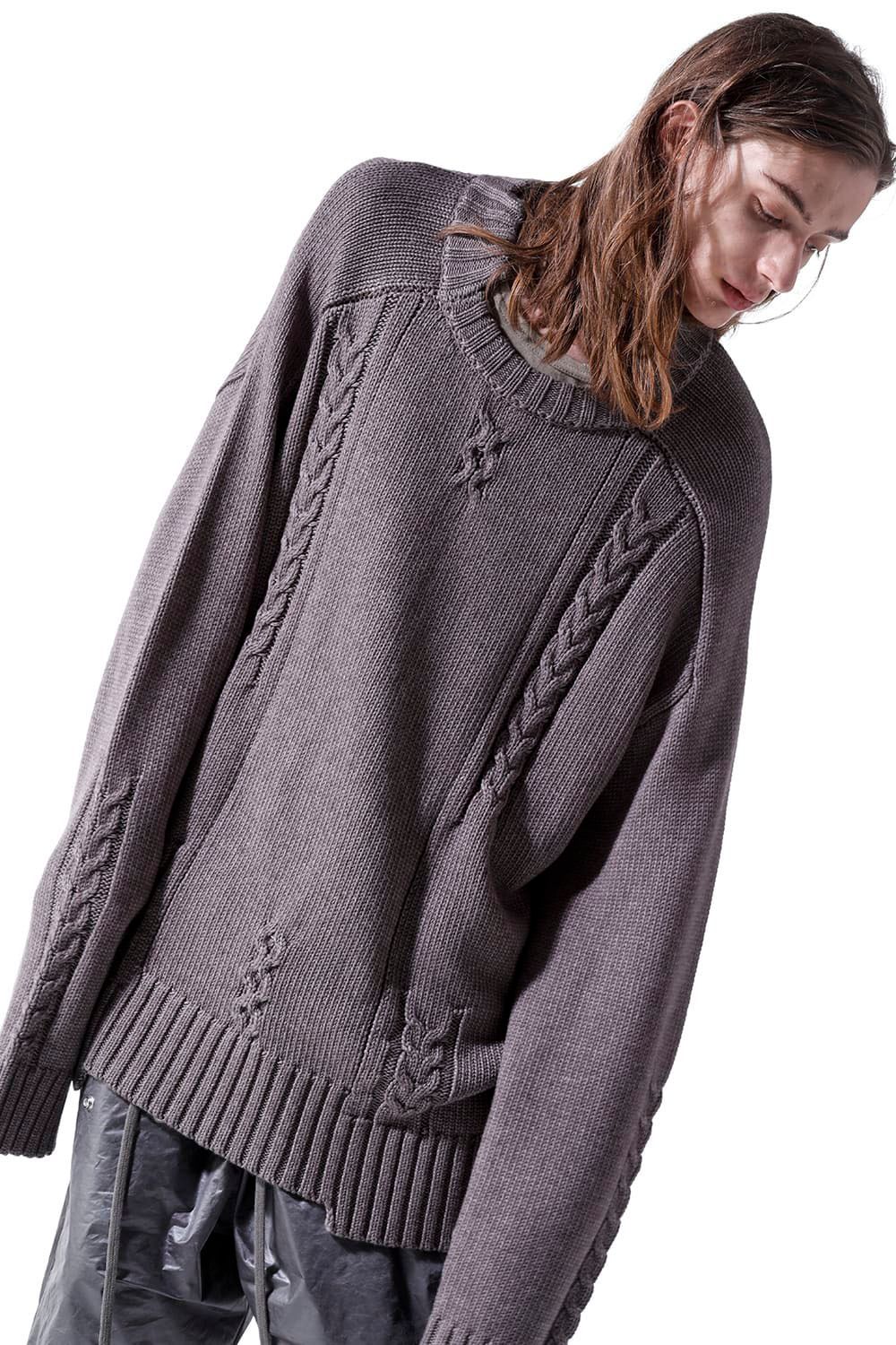 ローゲージニットプルオーバー / Low Gauge Knit Pullover / ブラック