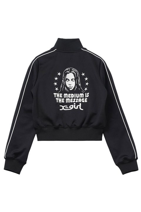 STAR AND FACE COMPACT TRACK JACKET / ブラック