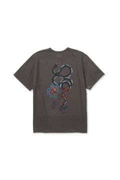 ×MIHO MURAKAMI BINDER NECK SNAKE VINTAGE TEE / チャコール