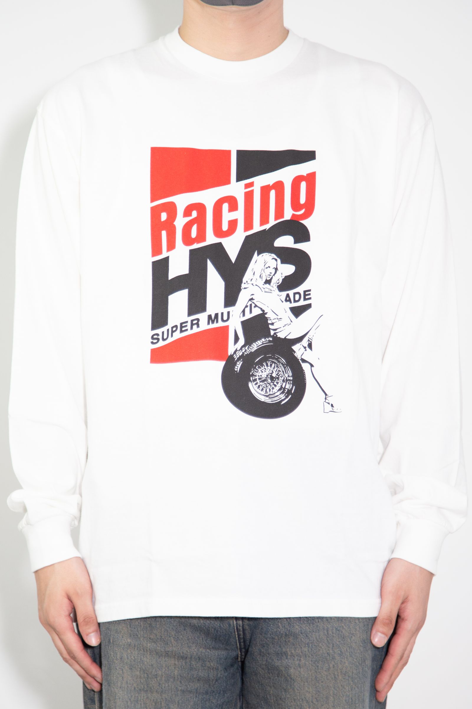 RACING HYS Tシャツ / ホワイト