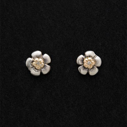 Harmony Stud Earrings （Diamond） / GA017