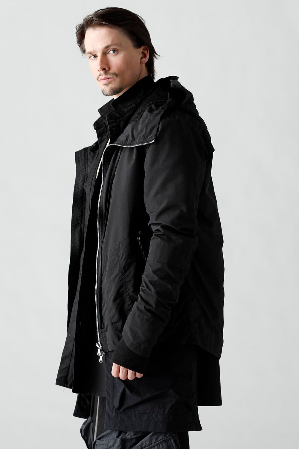 Nylon Hoodie Blouson / ブラック