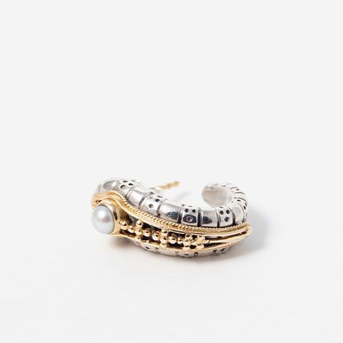 Santorini Hoop Earrings（Pearl） / GA008