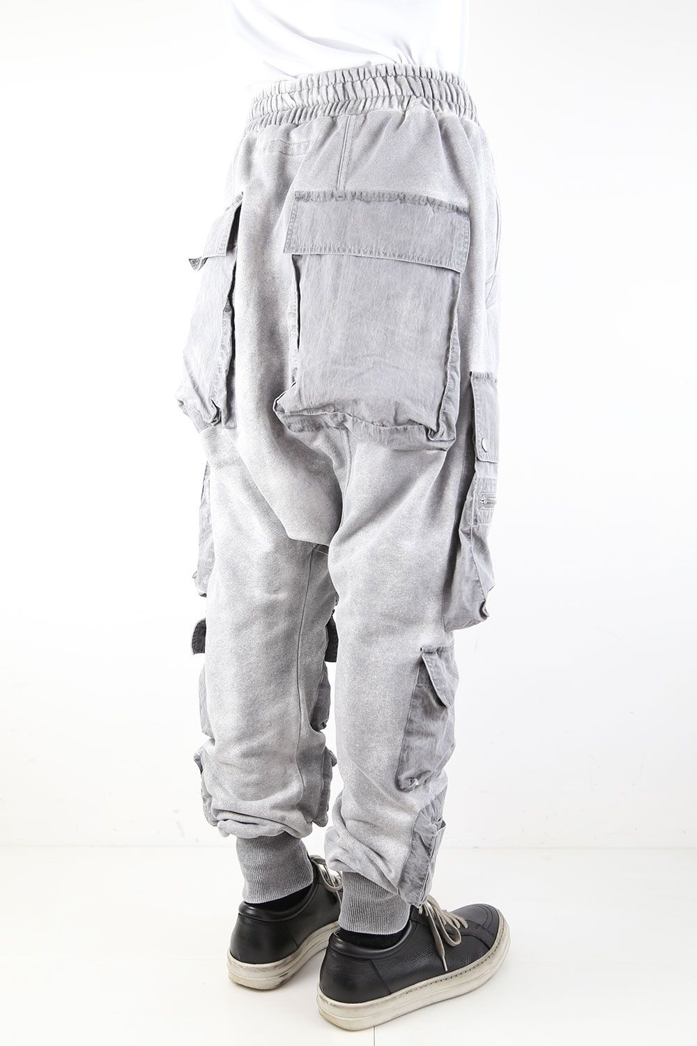ダストダイミリタリーサルエルロングパンツ / DUSTDYED MILITARY SAROUEL LONG PANTS / グレー