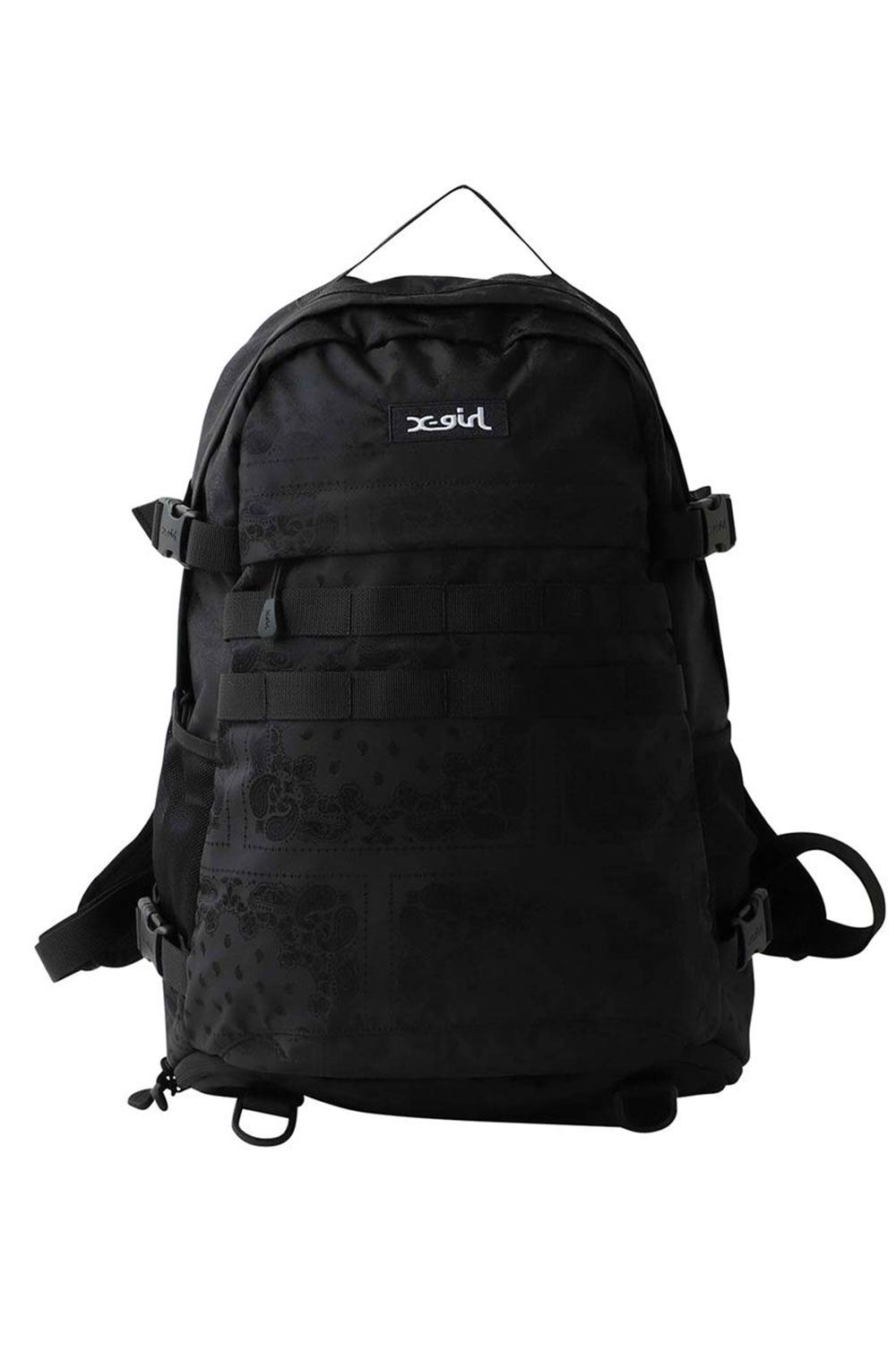 X-girl - 【人気定番商品】MILLS LOGO ADVENTURE BACKPACK / ブラック