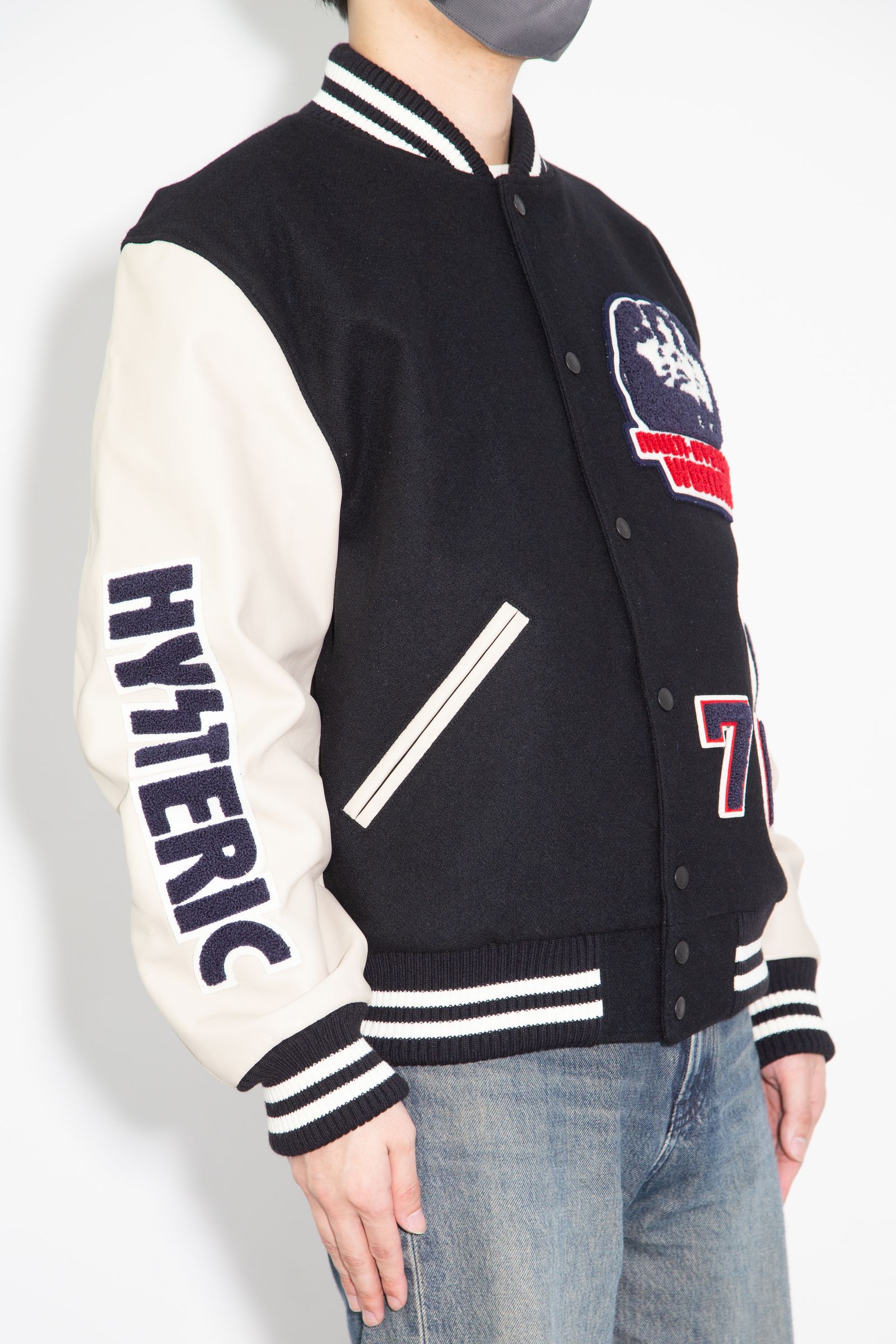 SPEAK NO EVILワッペン スタジャン / ブラック