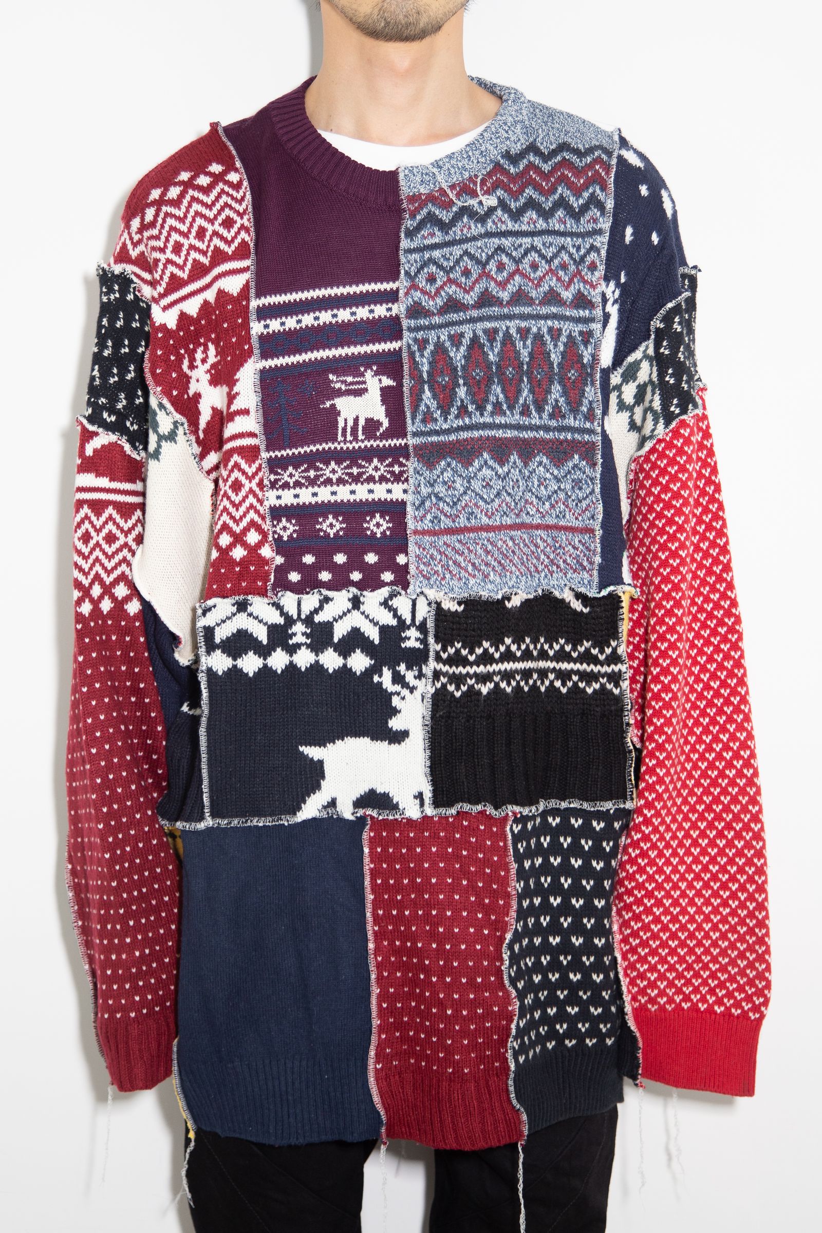 Nordic Patchwork Sweater / B
