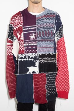Nordic Patchwork Sweater / B
