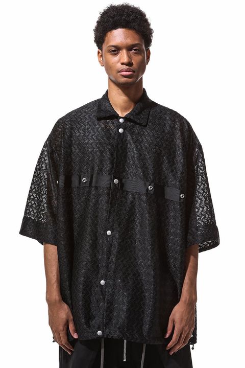 [ラスト1点 サイズ2] Lace Shirts / ブラック