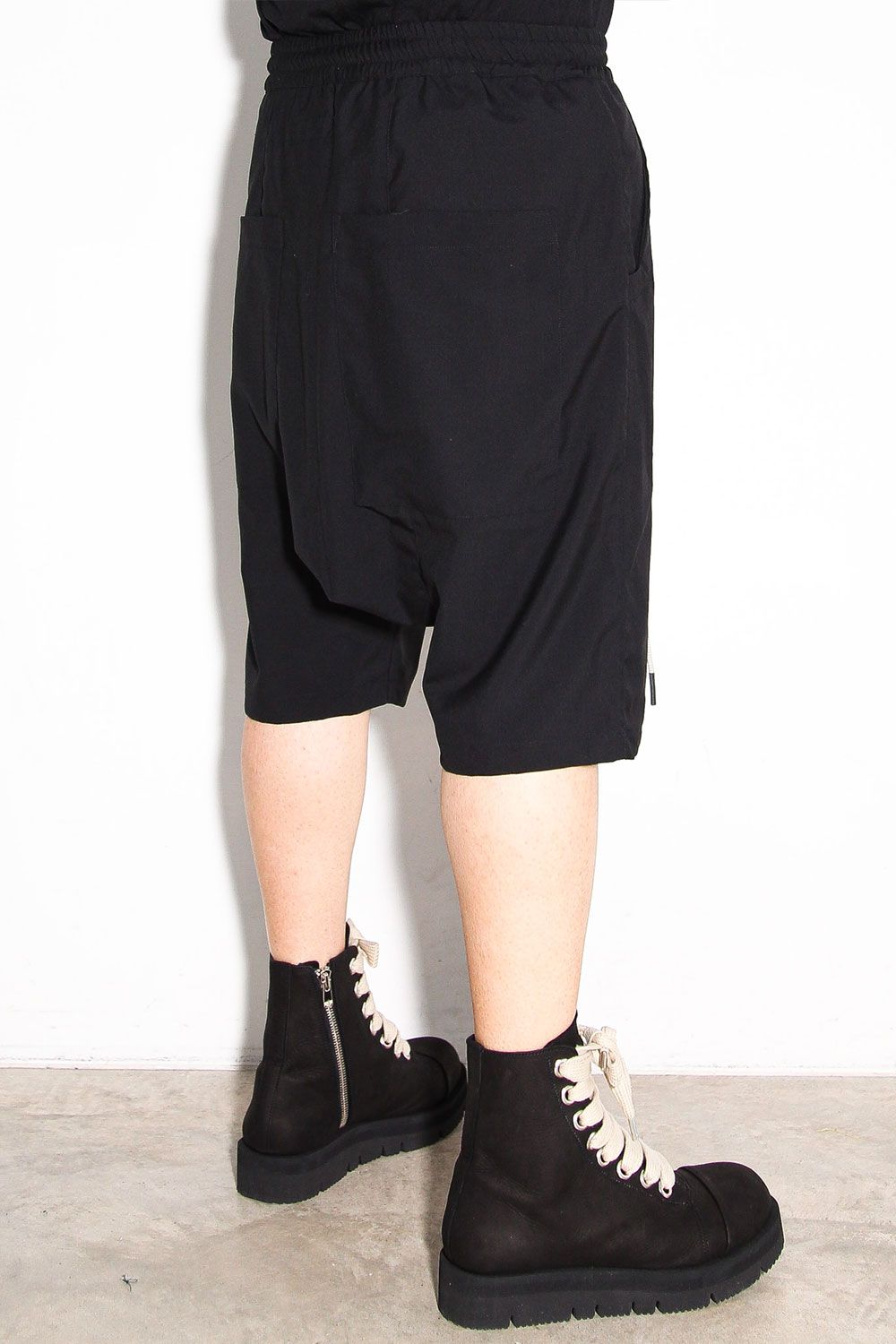 サマーウールサルエルショーツ / Summer Wool Sarouel Shorts / ブラック / ag-11042