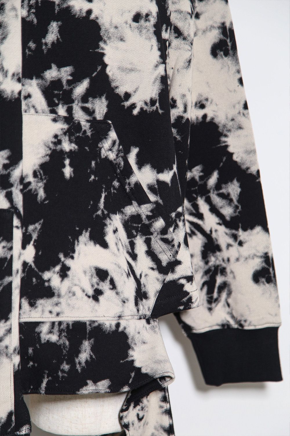 アシンメトリークルーネック / ASYMMETRY CREW NECK / ブラック×アイボリー / ag-12081-1