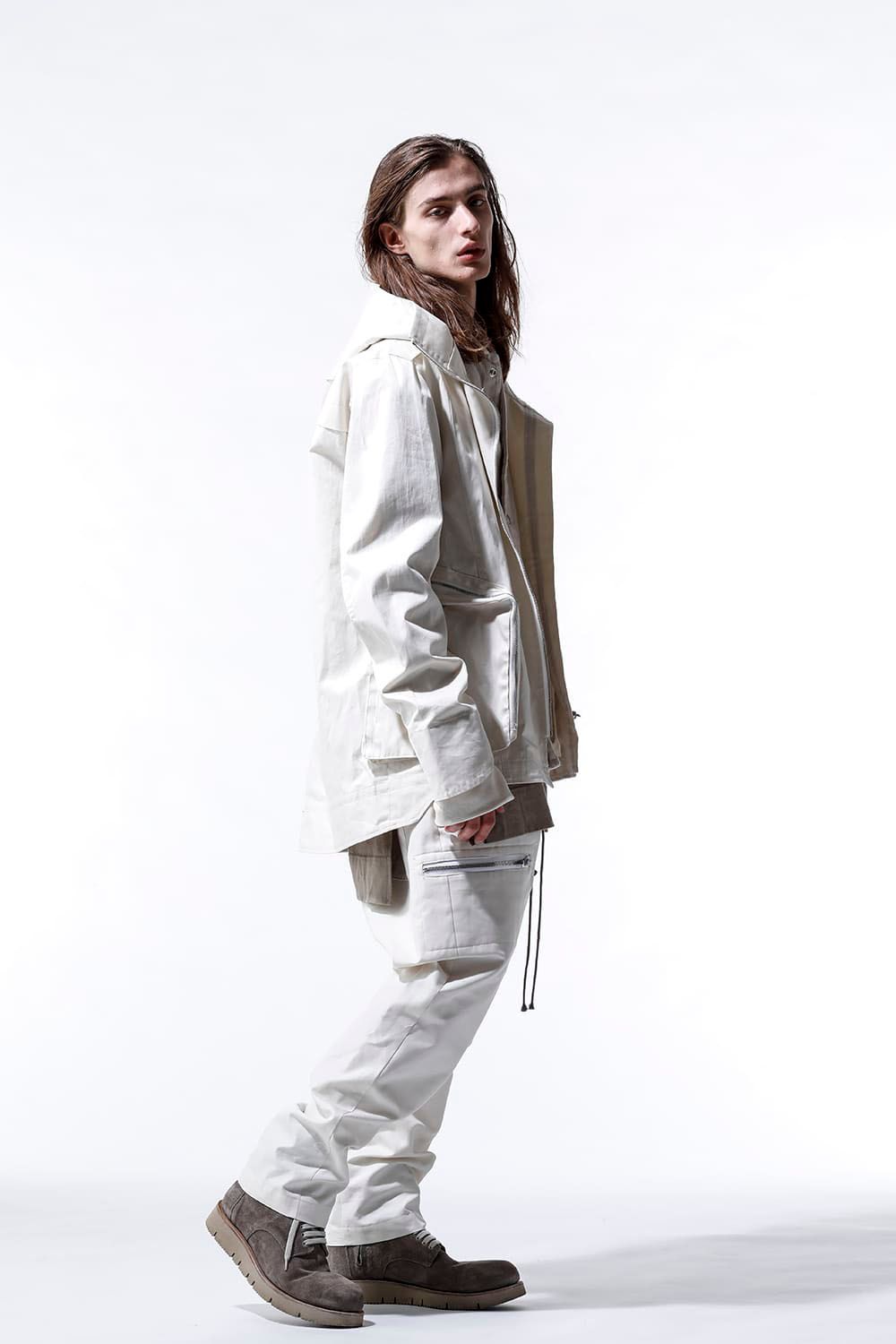 サイドジップワイドパンツ / Side Zip Long Pants / アイボリー