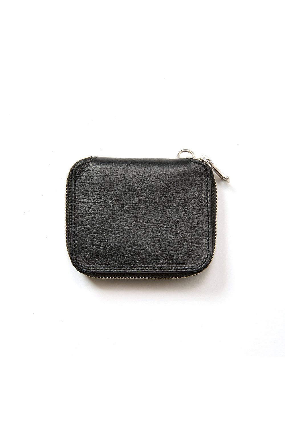 STUDS LEATHER ZIP MULTI WALLET / ブラック