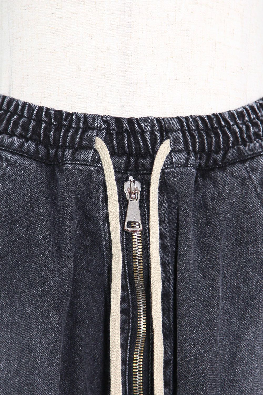 ヴィンテージデニムサルエルショーツ / VintageDenim Millitary Shorts / ブラック / ag-8014-3
