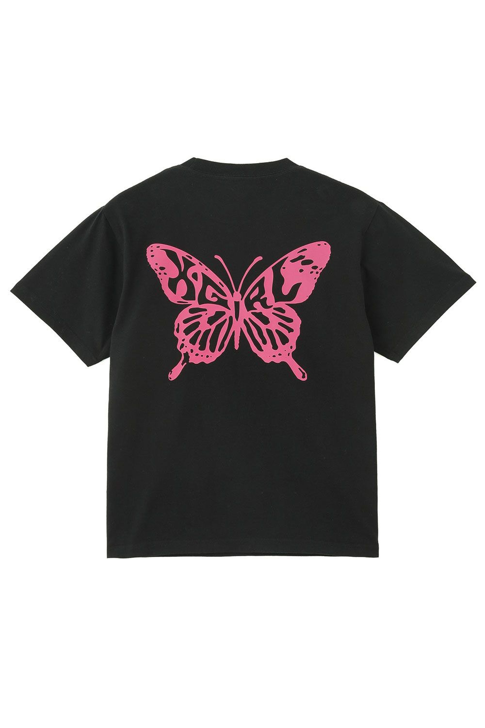BUTTERFLY SILHOUETTE LOGO S/S TEE / ブラック