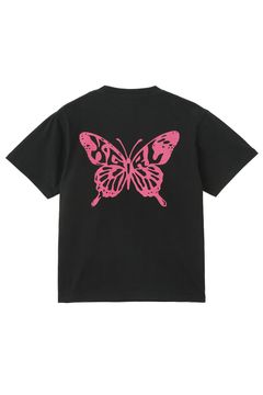 BUTTERFLY SILHOUETTE LOGO S/S TEE / ブラック