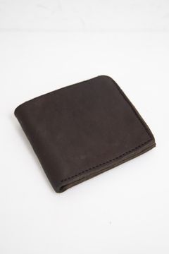 ジャパンショルダー製品染め二つ折り財布 / カーキ