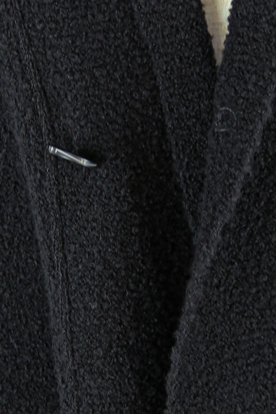 ONE BUTTON KNIT CARDIGAN / ブラック
