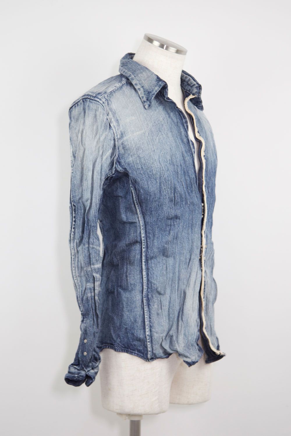 junhashimoto - 【人気定番商品】WRINKLE DENIM SHIRT / ブルー | Tempt