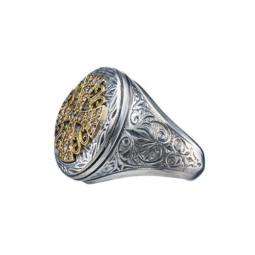 Cross Oval Ring（Diamond） / GR108