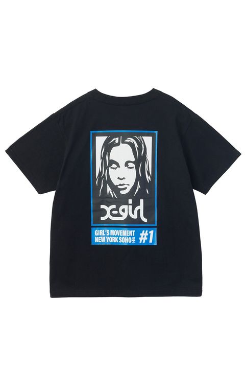 COLORED BOX FACE S/S TEE / ブラック