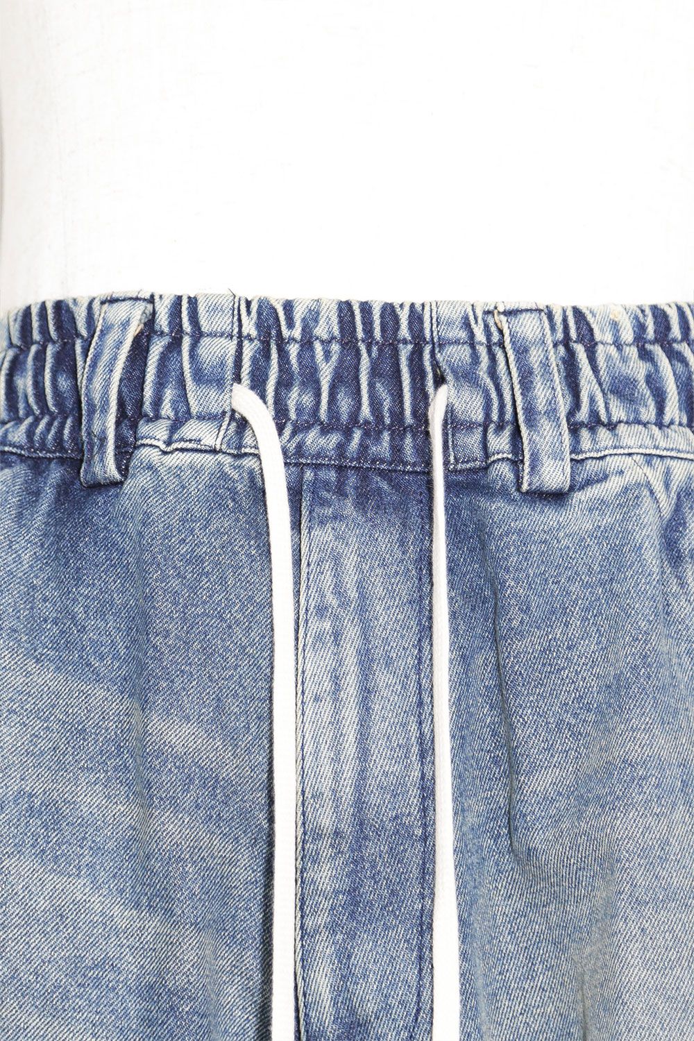 デニムタックスリムバギーパンツ / Denim Tuck Slim Baggy Pants / インディゴブルー / ag-8060