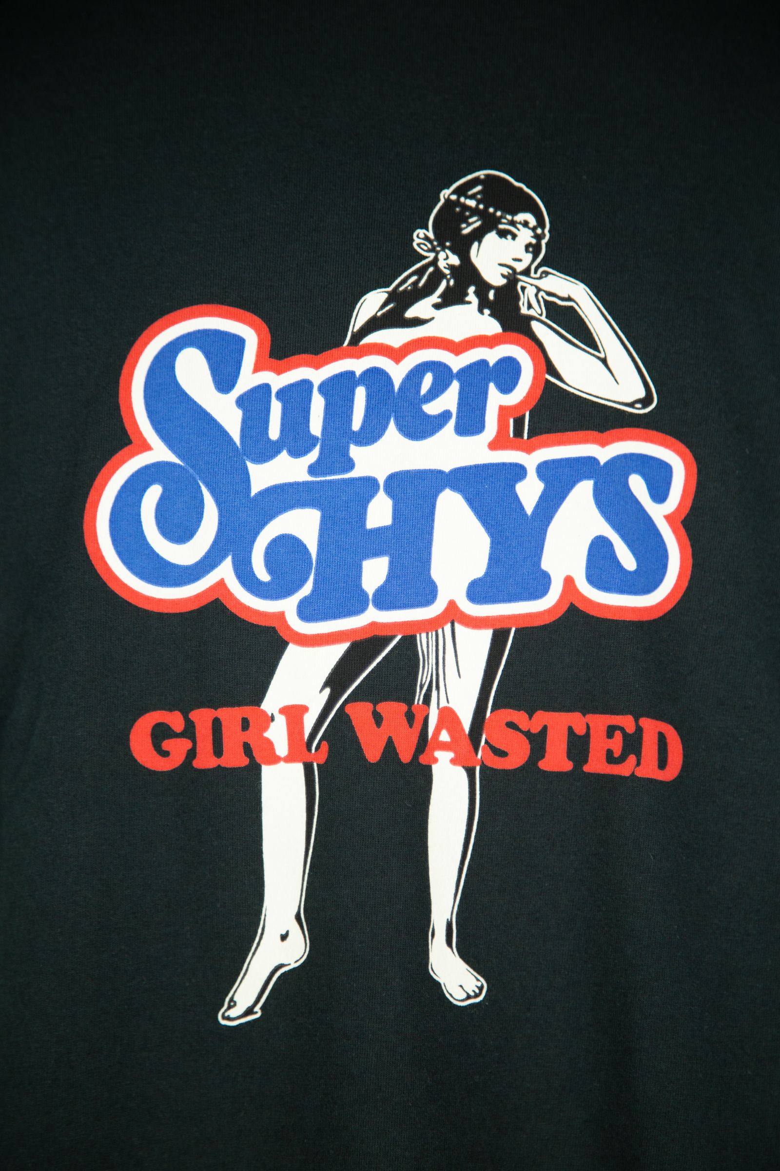 HYSTERIC GLAMOUR - SUPER GIRL Tシャツ / ブラック | Tempt