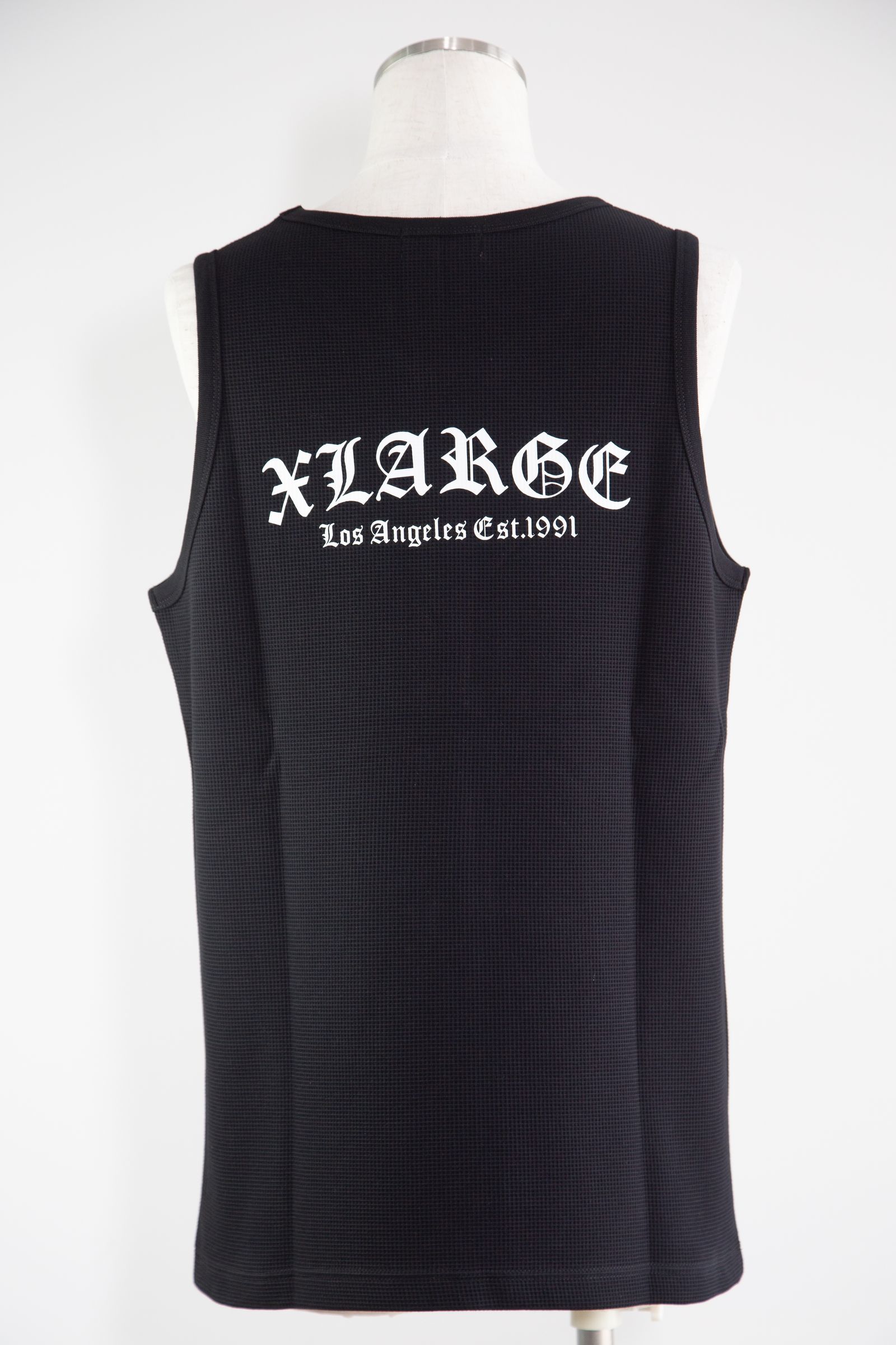 OLD ENGLISH WAFFLE TANK TOP / ブラック