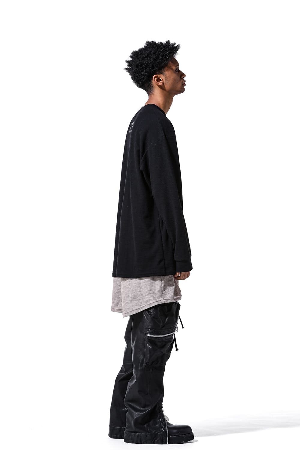 サーフニットリラックスフィットカットソー / Surf Knit Pullover / ブラック / ag-6082