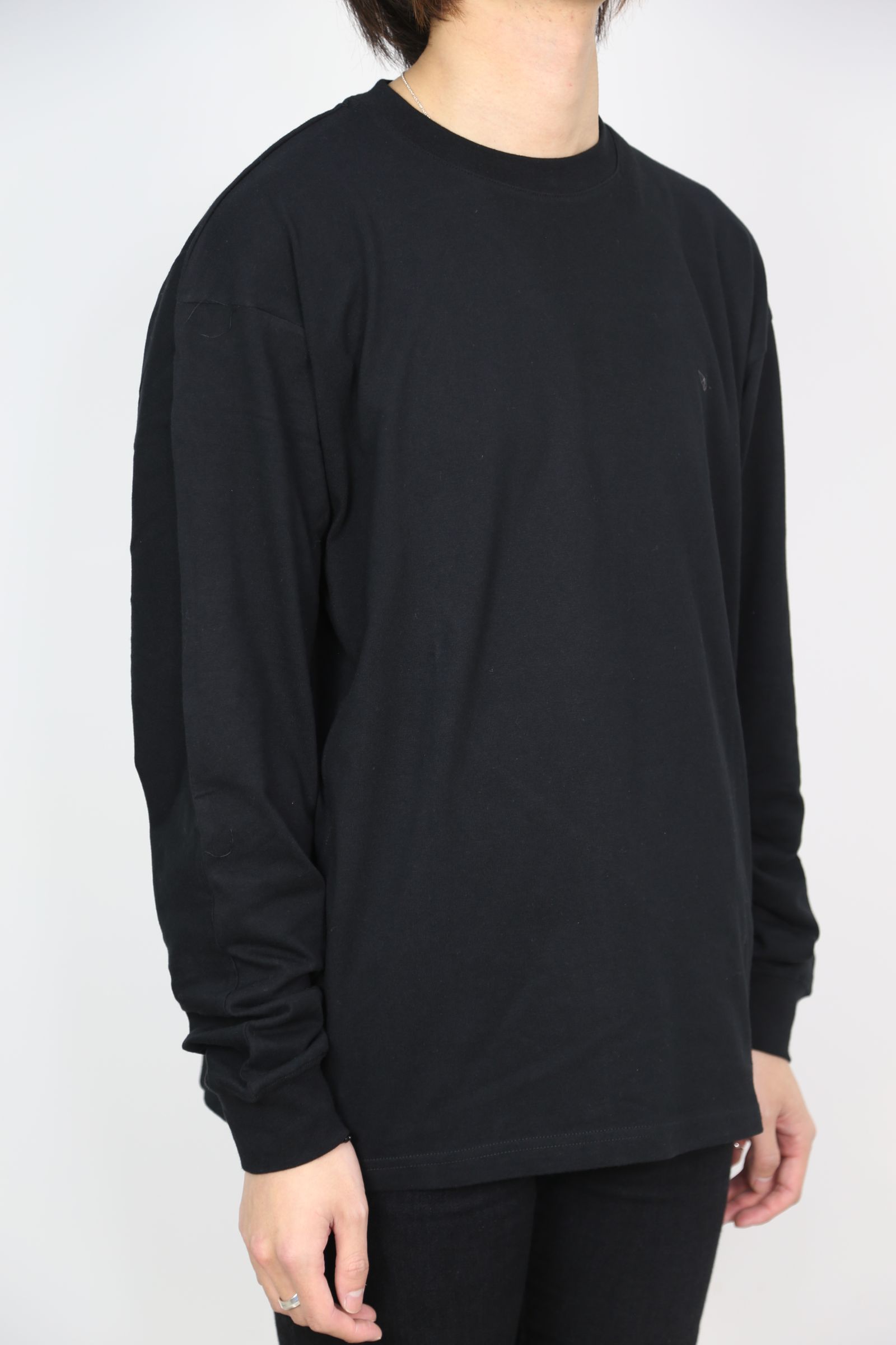 バックプリントビッグロングTシャツ / ブラック